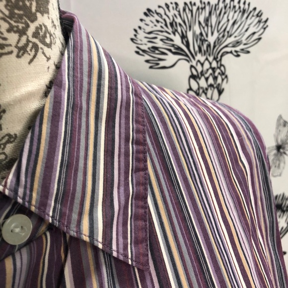 Villager Liz Claiborne stripped button up. Sz 18W - Picture 8 of 9